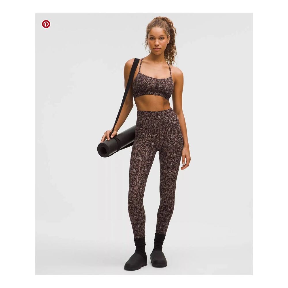 Lululemon Align Nulu Floral Matching Set Size 6 NWT Dotted Magnolia Pilates Yoga